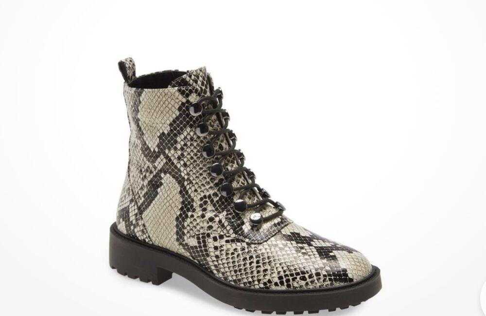 Linea Paolo Frieda Black Leather Platform Wedge Bootie Sneakers - Size 7.5